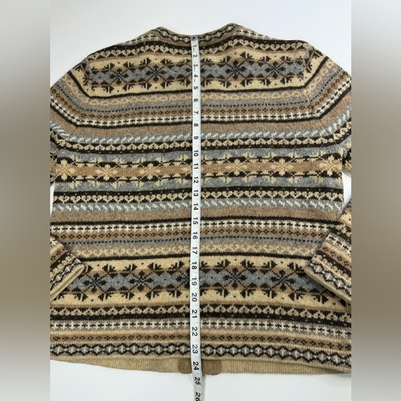 Cambridge Dry Goods 100% Wool Nordic Hook Buckle Sweater Womens Medium - Picture 8 of 9